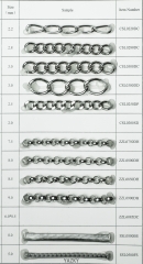 Stainless steel chain custom chain for necklace for pendant rolo snake and marina shape chain