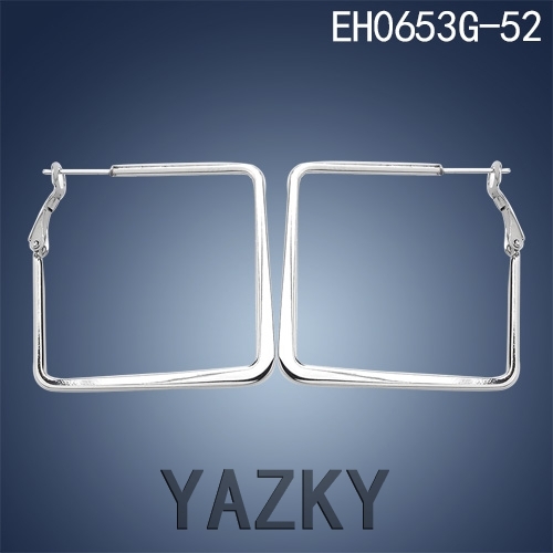 Fashion stainless steel earring square shape earrings