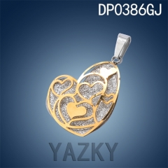 Stainless steel pendant hollow out heart shape pendant