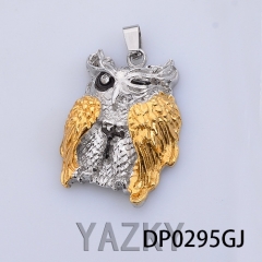 Stainless steel pandant with owl shape