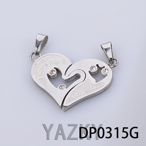 Stainless steel heart shape pandant