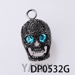 Stainless steel skull shape pendant