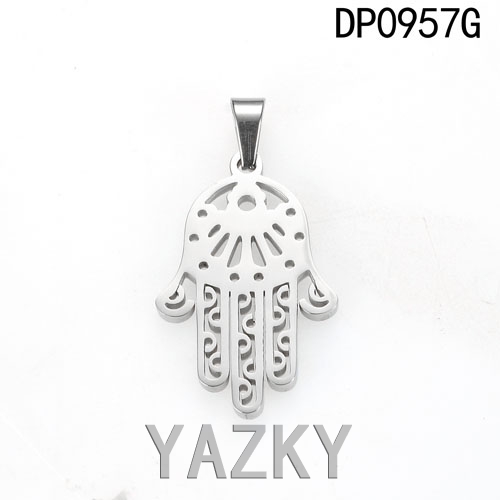 Stainless steel fantima hand shape pendant