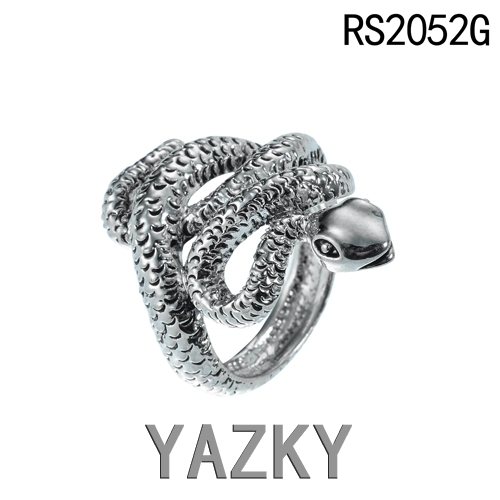 Snake stainless steel ring