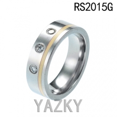 Stainless steel men's ring in high polished