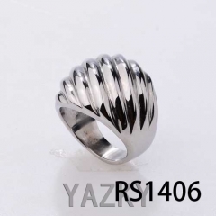 Stainless steel simple design men's ring
