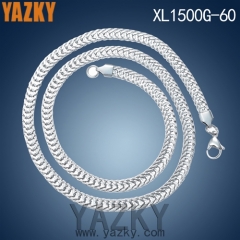 Stainless steel high polishing men snake chain necklace