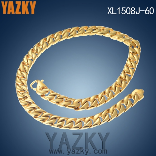 18K gold plating hip hop stainless steel factory chain necklace