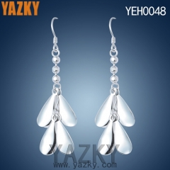 S925 silver earring four leaf dangling earring