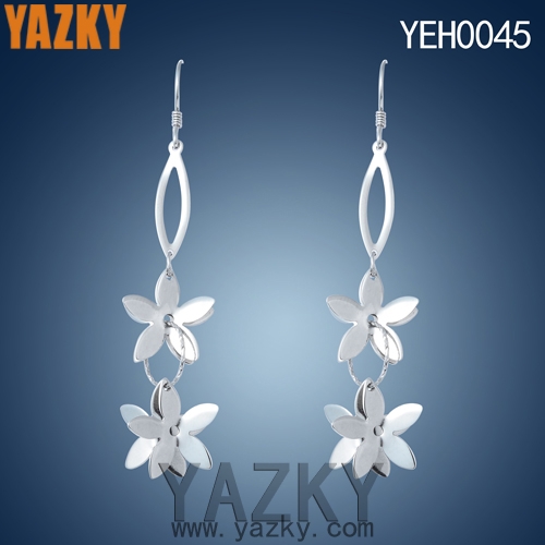 S925 silver earring flower sea new dropping earring