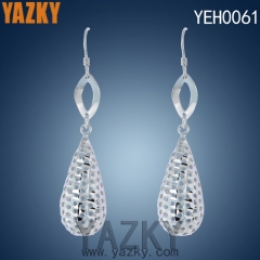 S925 silver earring big water drop earring