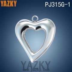 Heart shape stainless steel charm pendant