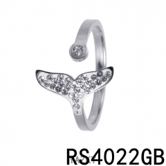 Fish tail stainless steel ring