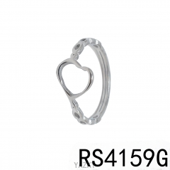 Stainless steel heart ring for women