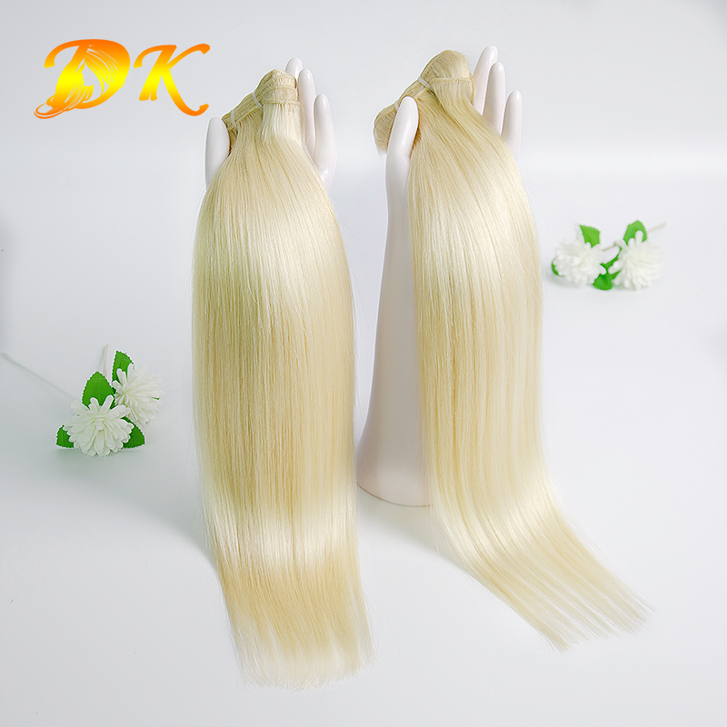 3 bundles 613# Blonde Straight Hair Peruvian virgin hair weave Hearts-A