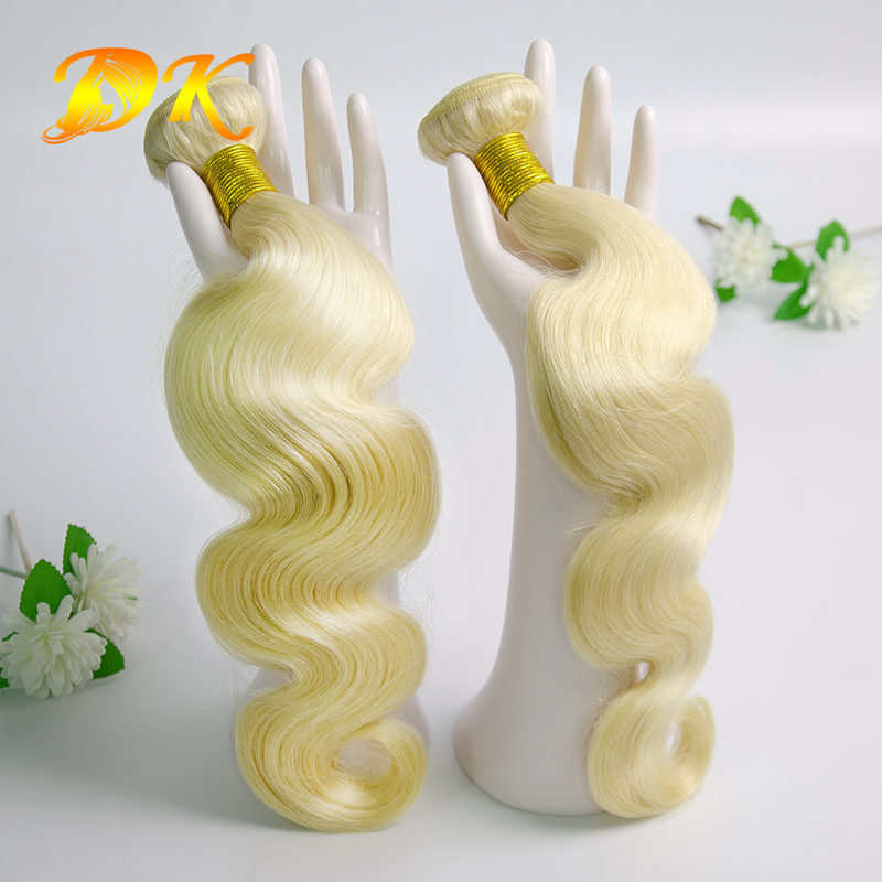 3 bundles 613# Blonde Body Wave Hair Peruvian virgin hair weave Hearts-A