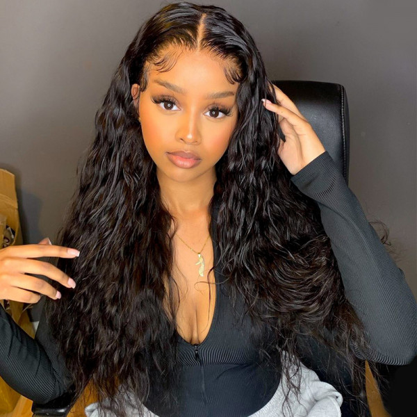 French Wave Transparent HD 13x4 13x6 Lace Frontal Wig 100% Plus Virgin Hair