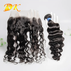 Elegant Wave Hair Weaves & Transparent HD 13x4 13x6 Lace Frontal Deluxe Virgin Human Hair