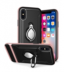 Saiboro Best sell Hand paint tpu with pc Ring Stand Phone Accessories Phone Case,for iphone x