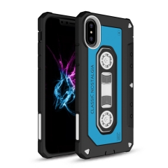 Saiboro New design anti-shock two-in-one silicone case with PC for iPhone X