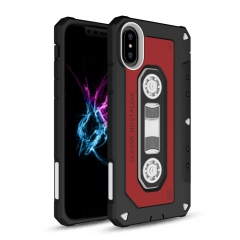 Saiboro New design anti-shock two-in-one silicone case with PC for iPhone X