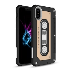 Saiboro New design anti-shock two-in-one silicone case with PC for iPhone X