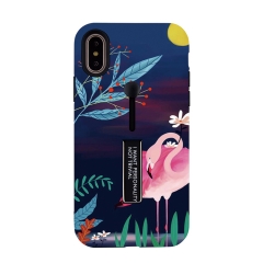 Saiboro Hot sell printing tpu with pc phone case with ring stand for iphone x