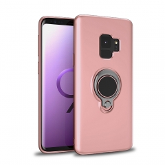 Saiboro TPU shockproof Metallic paint 360 ring holder phone case for samsung galaxy s9