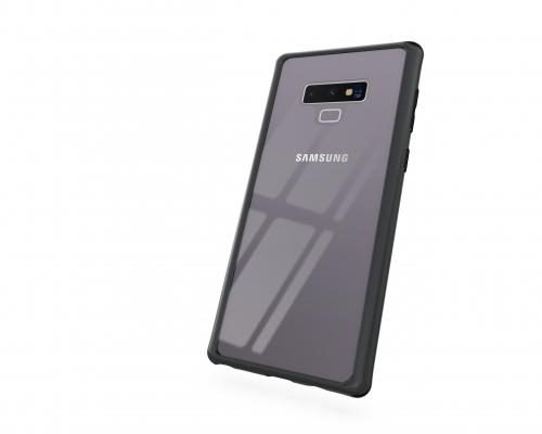 Saiboro ultra thin clear tempered glass phone case for samsung galaxy note 9 shockproof back cover