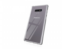 Saiboro ultra thin clear tempered glass phone case for samsung galaxy note 9 shockproof back cover