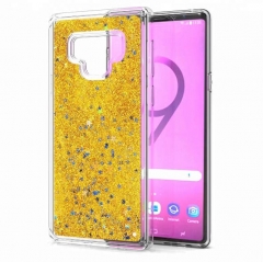 Saiboro New design TPU blingbling liquid quicksand mobile phone case for samsung note9