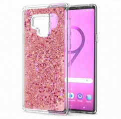 Saiboro New design TPU blingbling liquid quicksand mobile phone case for samsung note9