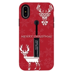 Saiboro Shockproof hybrid Christmas pattern phone case for iPhone Xs