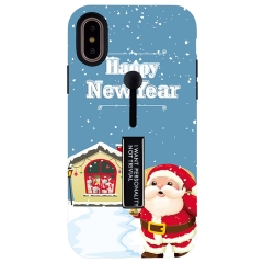 Saiboro Shockproof Christmas cute Tree Pattern TPU+PC phone case for iPhone Xs