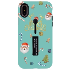 Saiboro Shockproof Christmas cute Tree Pattern TPU+PC phone case for iPhone Xs