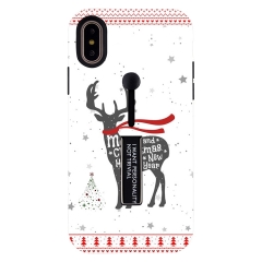 Saiboro Shockproof hybrid Christmas pattern phone case for iPhone Xs