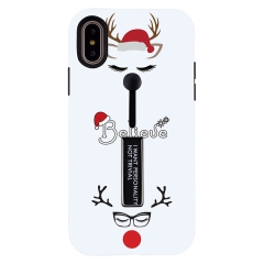 Saiboro Shockproof hybrid Christmas pattern phone case for iPhone Xs