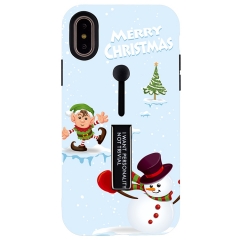 Saiboro Shockproof Christmas cute Tree Pattern TPU+PC phone case for iPhone Xs