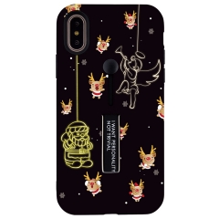 Saiboro Shockproof TPU+PC hybrid Christmas pattern phone case for iPhone XS MAX