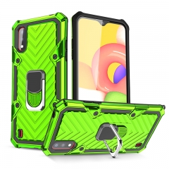 Shockproof hard case With Finger Ring Kickstand Rotation Rugged For samsung A01 Armor Phone Case