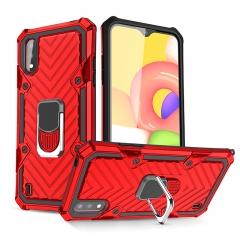 Shockproof hard case With Finger Ring Kickstand Rotation Rugged For samsung A01 Armor Phone Case