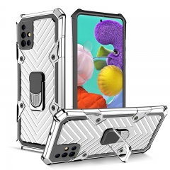 Magnetic Hybrid TPU PC Ring Kickstand Armor Phone Case For Samsung A51