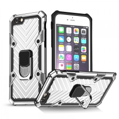 Armor Dual Layer Extreme Duty Protection 360 Degree Finger Ring Holder Kickstand Fit Magnetic Car Mount Case for IPhone 6/6S PLUS