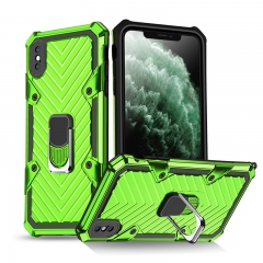 Multi Color Shockproof Hybrid Armor TPU PC Case Phone Back Cover with Ring Holder for iPhone Case for IPhone X/XS