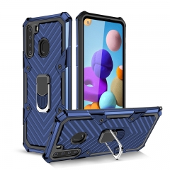 For Samsung A21 Ring Holder Kickstand Shockproof Armor phone Case