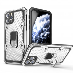 Explosion Metal ring phone covers soft TPU+PC shockproof phone case For iPhone 11 pro max