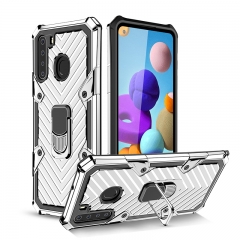 For Samsung A21 Ring Holder Kickstand Shockproof Armor phone Case