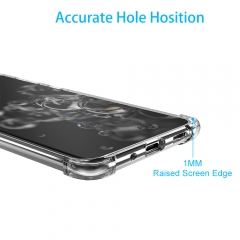 Hot Sale Shockproof Transparent Hard PC Back Flexible TPU Frame Phone Cover For Samsung S20 ultra