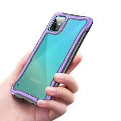 Tpu Pc Hybrid Phone Shells Transparent Rugged Back Cover Shockproof Armor Case For Samsung A51