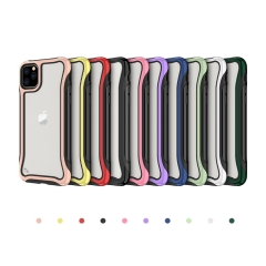 For Iphone 11 Pro Max Cover Cell Mobile Custom Clear Tpu with pc Accessories Oem Transparent Phone Case